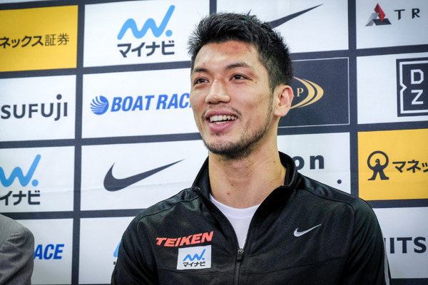 WBA世界ミドル級新チャンピオンの村田諒太（2017年10月23日）