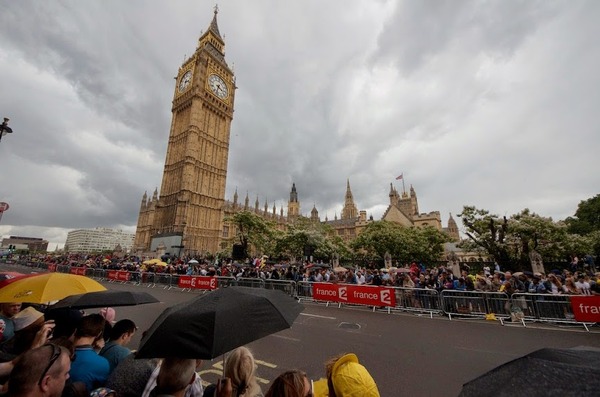 ロンドンは小雨でした