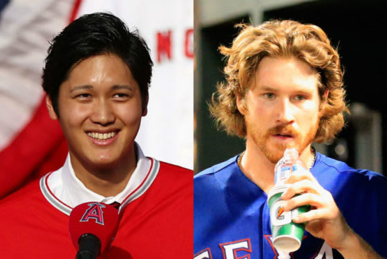 大谷翔平とマイルズ・マイコラス【写真：Getty Images】