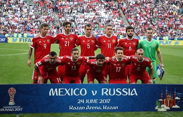 コンフェデレーションズカップ2017に臨んだロシア代表の面々 photo/Getty Images