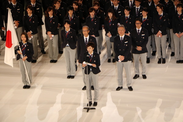 日本代表選手団結団式