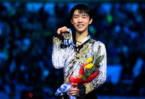 五輪連覇の偉業を達成した羽生結弦（2018年2月17日）