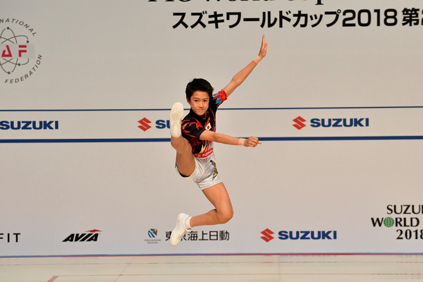 エアロビック世界大会、シニア男子シングルの斉藤瑞己が3連覇