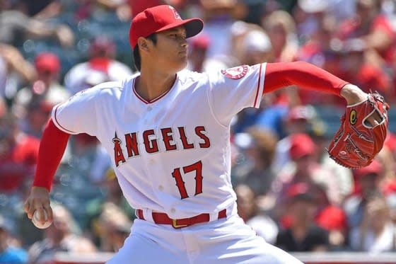 本拠地初先発で圧巻の投球を披露したエンゼルス・大谷翔平【写真：Getty Images】