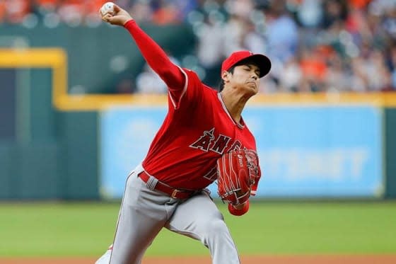 アストロズ戦に先発のエンゼルス・大谷翔平【写真：Getty Images】