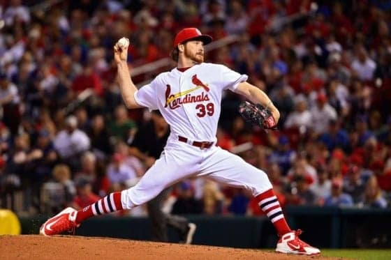 7回無失点の好投を見せたカージナルスのマイルズ・マイコラス【写真：Getty Images】