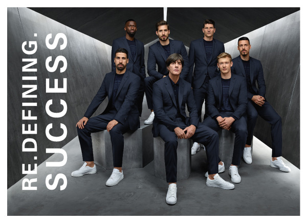 サッカードイツ代表着用モデルのセットアップ、ヒューゴ ボスが限定店舗で先行発売