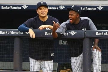 ヤンキース・田中将大（左）【写真：Getty Images】