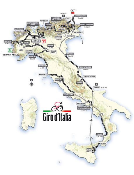 　23日間にわたってイタリア全土を駆け巡る自転車ロードレース、第94回ジロ・デ・イタリアが5月7日に開幕する。イタリア統一150周年を記念した大会は、最初の首都が置かれたトリノ近郊をスタートする。