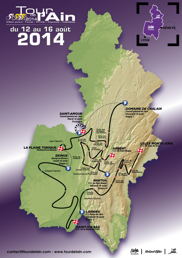 2014年ツール・ド・ラン、コース図