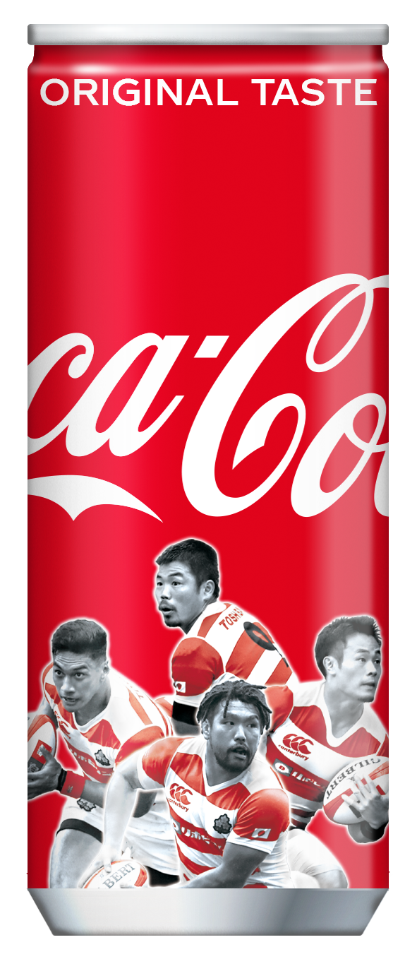 ラグビー日本代表選手限定デザイン「コカ・コーラ」5/7発売