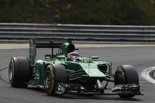 ハンガリーGPでの可夢偉の走り。写真：Caterham F1