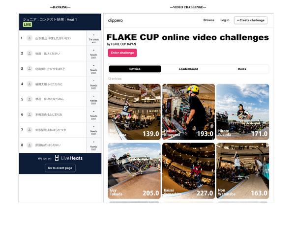 子ども向けスケートボードコンテスト「FLAKE CUP」が動画投稿によるコンテストとして開催