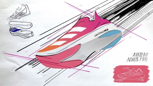 アディダス、5本指カーボン搭載ランニングシューズ「adizero adios Pro」新色発売