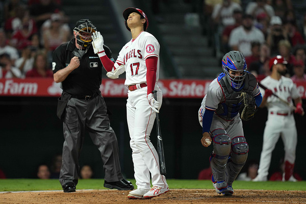 【MLB】大谷翔平、“疑惑の判定”に泣かされる　SNSでは球審に怒りの声「ザ・オオタニゾーン」