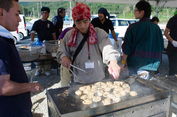 ホタテ焼きいい匂い！（ツール・ド・東北14）