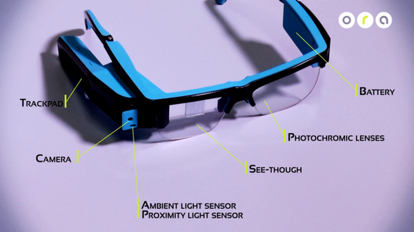 またスマートグラスの新企業オプティンベント社、アメリカから