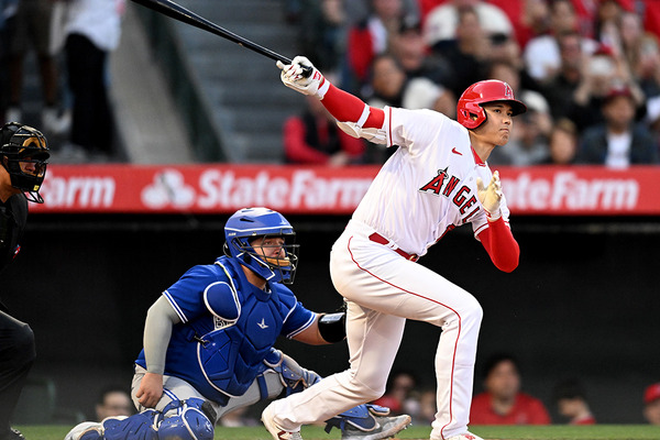 【MLB】大谷翔平、反撃の狼煙・右翼線への技あり二塁打　トラウト逆転弾でエ軍が打撃戦を制す