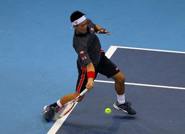 錦織圭（2014年9月24日）マレーシアオープン初戦（c）Getty Images