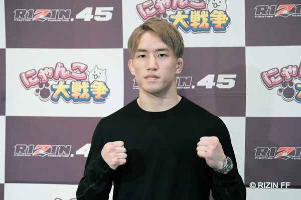 【RIZIN.45】朝倉海、“決意”の金髪で王者・アーチュレッタにKO宣言「王者になるから金色かなと」