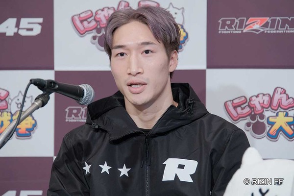 【RIZIN.45】「俺が素人で見る目がなかっただけ」安保瑠輝也、“寝技ゴロゴロ”発言を撤回　MMAの魅力を語る「こんなに楽しいんや、と」