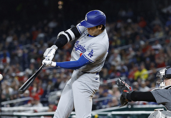 【MLB】大谷翔平、192キロ→191キロ→186キロでド軍上位を独占　菊池雄星からは自身最速打、米データ会社が驚愕データ紹介