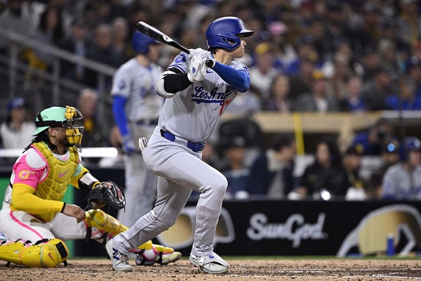 【MLB】大谷翔平、松井裕樹から“172キロ”二塁打で「同点劇」お膳立て　3試合ぶりマルチ安打