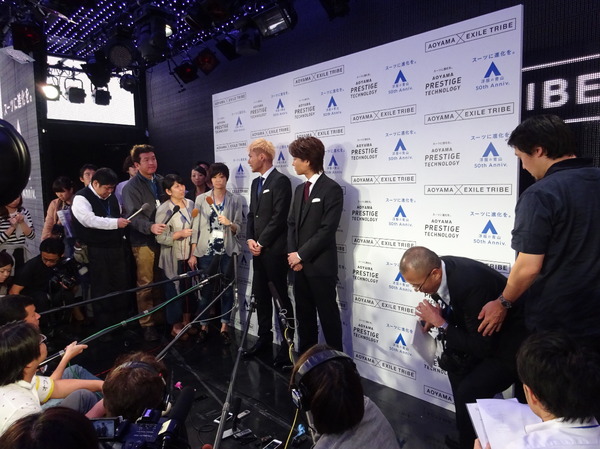「スーツでダンス、決まったんじゃないかな（笑）」…「EXILE」 TAKAHIROさん、SHOKICHIさん 新CM発表会で