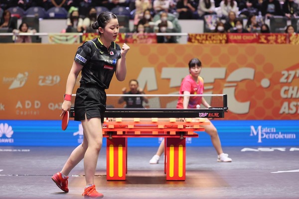 快進撃の張本美和にかかる三冠獲得への可能性　中国選手に圧巻の3連勝、木原美悠とのダブルスでも4強入りで金メダル奪取に期待【アジア選手権】