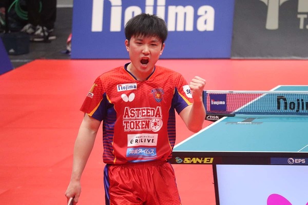 張本智和が3シーズン在籍の琉球退団を発表　驚異の勝率“83.1％”で絶対的エースに君臨、移籍初年度にPO制覇【Tリーグ】