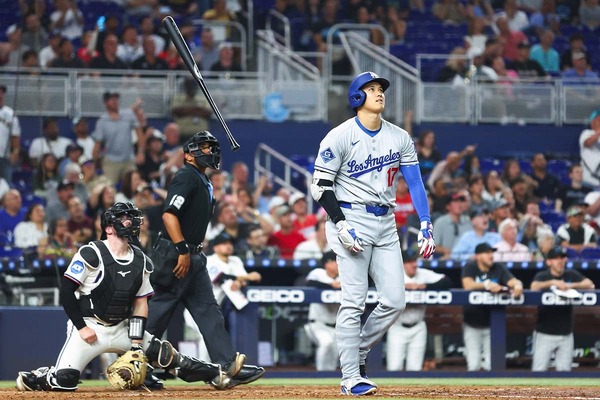 【MLB】大谷翔平、劣勢から値千金の2試合連発“175キロ”同点10号アーチ　米メディア興奮の一撃「マイアミの街を支配した」