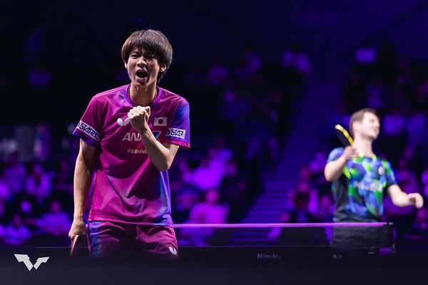 戸上隼輔、日本勢16強一番乗りに「プレッシャーを感じていた」　上位進出へは「100％の力を出さないと勝てない」【WTTチャンピオンズ横浜】