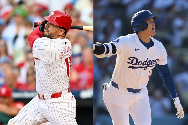 【MLB】「接戦にすらならない」大谷翔平の“3年連続MVP”は明白……米記者が指摘「ライバルのシュワーバーは守備面の価値ゼロ」