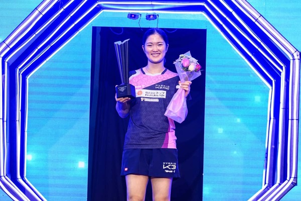 「キハラが素晴らしいパフォーマンス」木原美悠の今季初優勝に大会公式が賛辞　存在感発揮の21歳を称賛「2026年の飛躍が期待」【WTTマスカット】