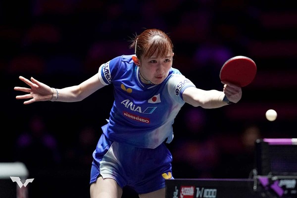 早田ひな、世界5位の蒯曼とのフルゲーム激闘を制し初白星　“日中サウスポー対決”に意地の勝利でベスト8進出【シンガポールスマッシュ】