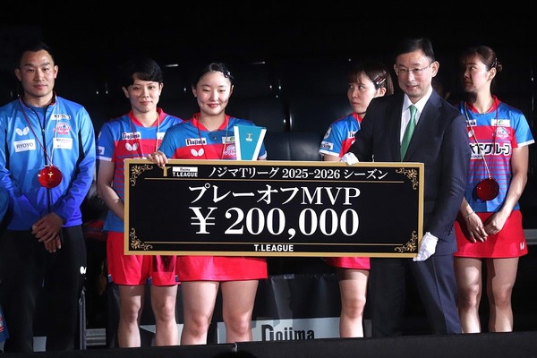 プレーオフMVPの張本美和が振り返る最高峰の死闘　早田ひなとのWエース対決に平野美宇も劇的白星で“3,145人”を魅了【Tリーグ】