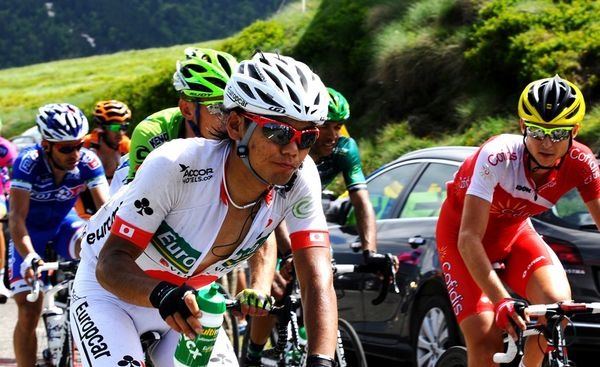 　新城幸也（28＝ヨーロッパカー）が本格的な山岳初日となったツール・ド・フランス第8ステージで、チームエースのピエール・ローラン（フランス）を力強くアシストした。