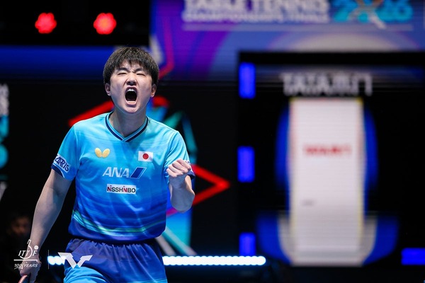 張本智和が王楚欽、モーレゴードに続く3位キープ　松島輝空が8位、戸上隼輔は15位に浮上｜卓球男子世界ランキング（2026年第20週）