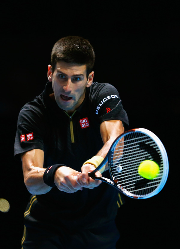 錦織圭対ノバク・ジョコビッチ（2014年11月15日）（c）Getty Images