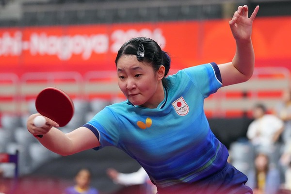 張本美和、北朝鮮のサウスポーにストレート4強入り　日本女子エースが自身初の単表彰台、金メダルへあと「2勝」【アジア大会2026】