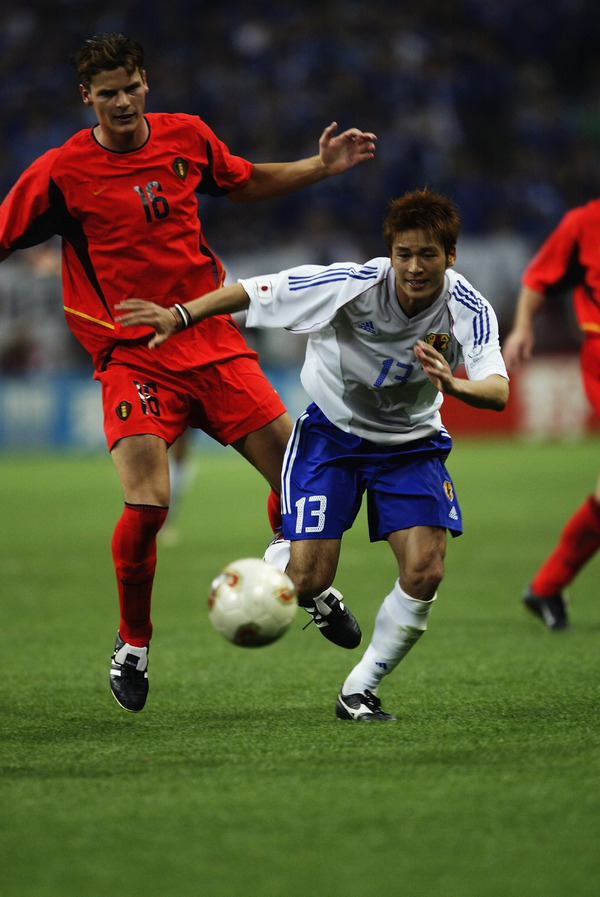 柳沢敦 参考画像（2002年6月4日）（c）Getty Images