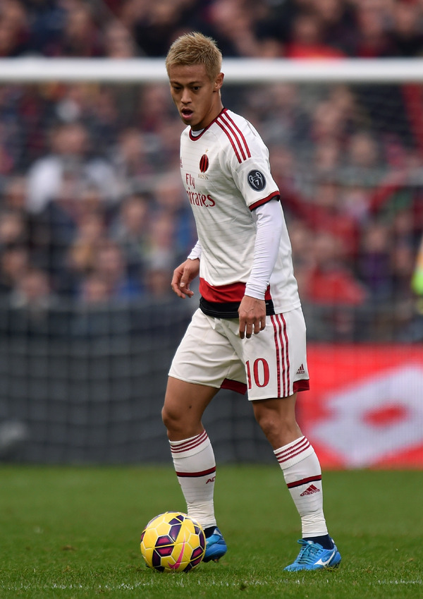 本田圭祐 ミラン対ジェノア (2014年12月7日） (c) Getty Images