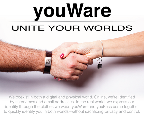 身につけるQRコードで連絡先をシェア「youWare」ニューヨーク