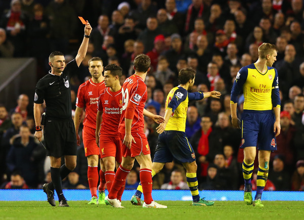 LIVERPOOL対 ARSENAL（2014年12月21日）（c）Getty Images
