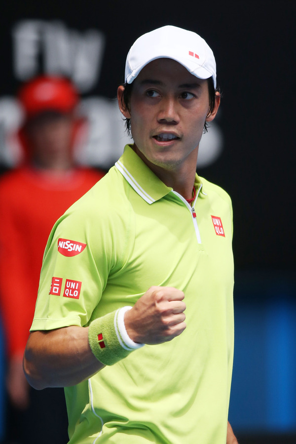 錦織圭（2015年1月20日）（c）Getty Images