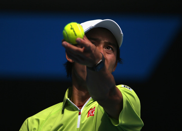 錦織圭（2015年1月20日）（c）Getty Images