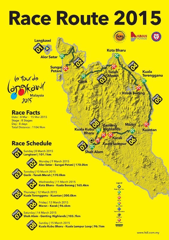 2015年ツール・ド・ランカウィのコース発表