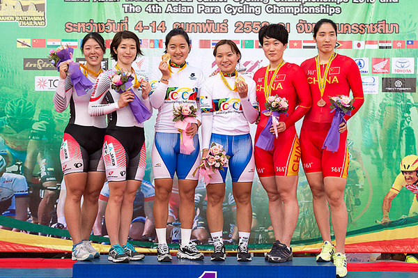 前田佳代乃と石井貴子ペアはアジア選手権女子エリートチームスプリント2位