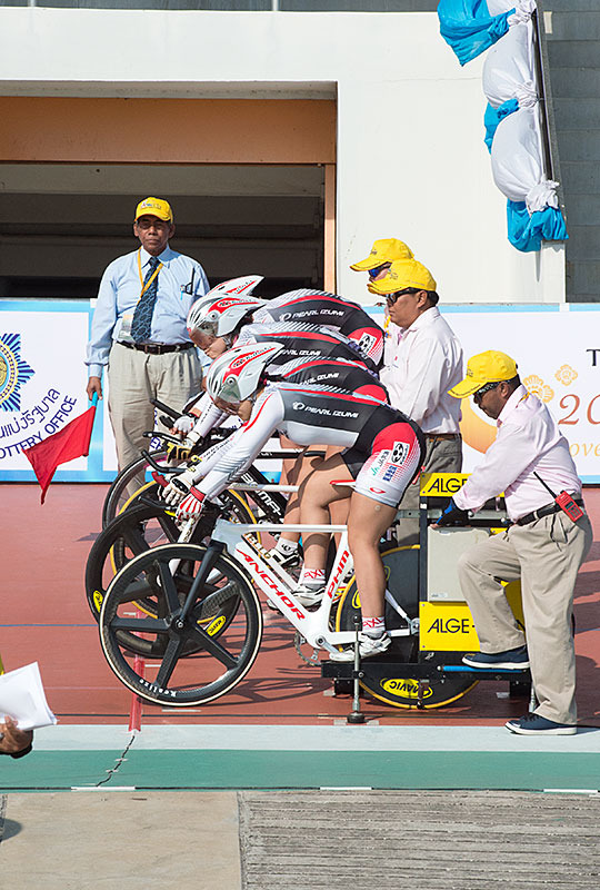 アジア選手権女子ジュニアチームパーシュートで日本は決勝に進出