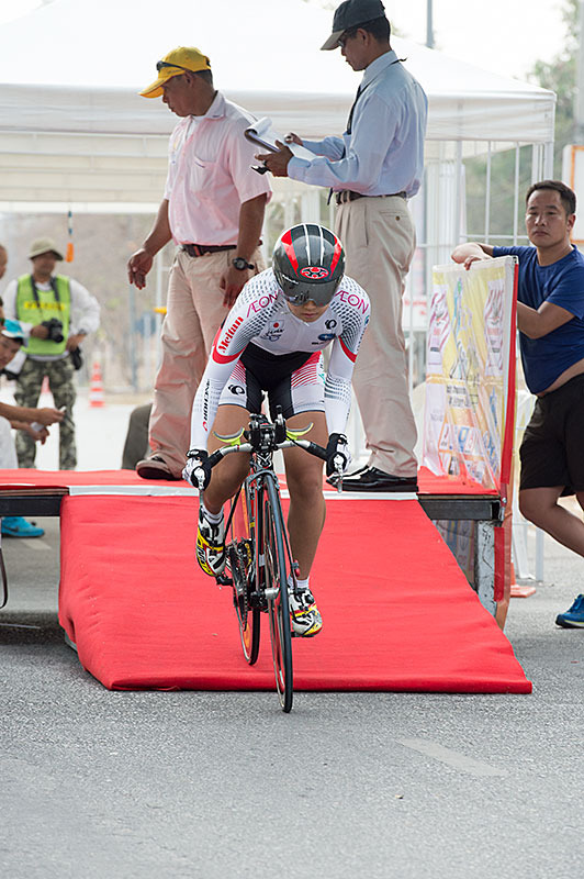 梶原悠未がアジア選手権五冠。女子ジュニア個人タイムトライアルで優勝